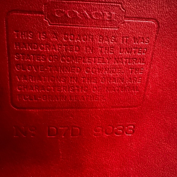 Vintage Coach Ergo Hobo in Cherry Red, Authentic Leather - Picture 11 of 11